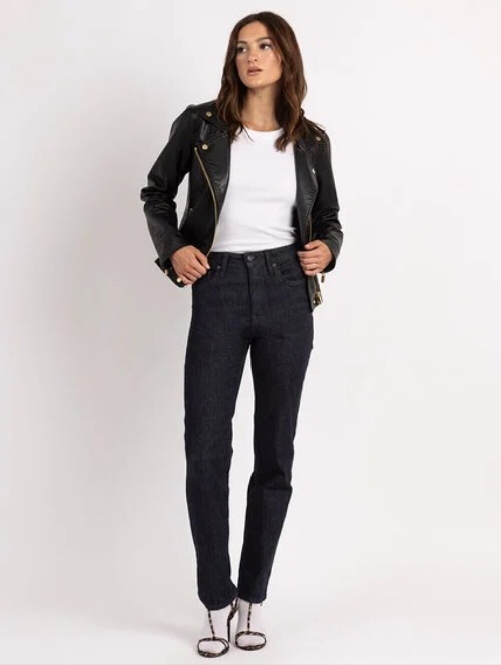 NWT! Bootlegger Tegan Straight Jeans, Dark Wash